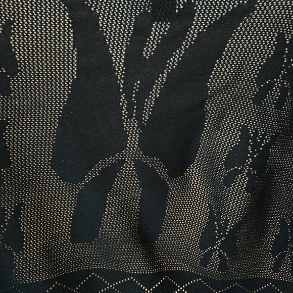 NWOT Esperanza Woman Black Cardigan With Butterfly Design - Picture 7 of 7